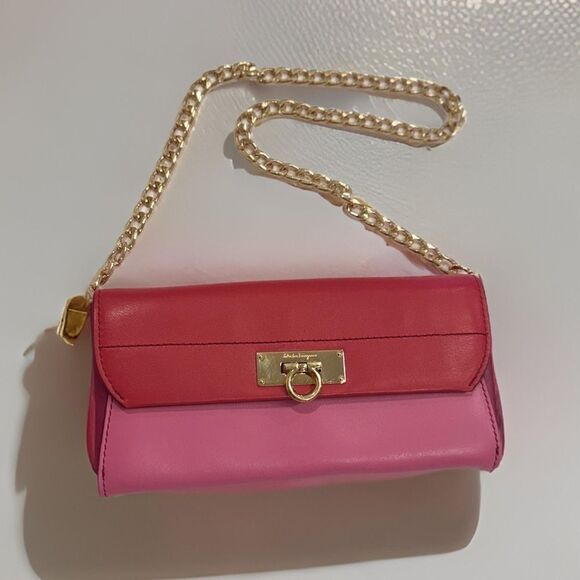 Salvatore Ferragano Wallet W/ Insert Chain Strap - Picture 1 of 10
